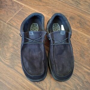 Hey Dude Men's Black Loafers